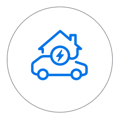 Піктограма зарядного блоку синього кольору